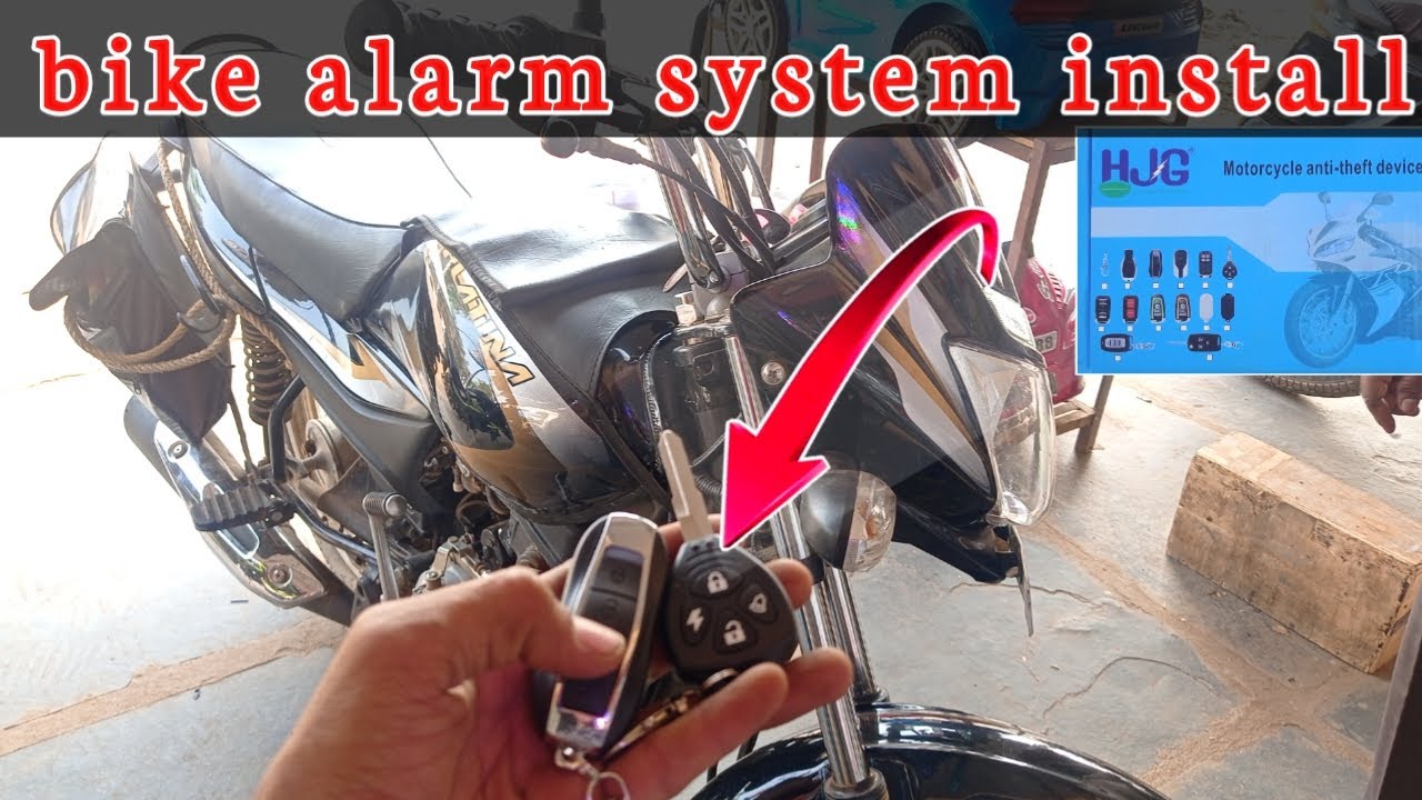how to install bike alarm/platina Bike alarm/bike alarm/7 star led #trending #short