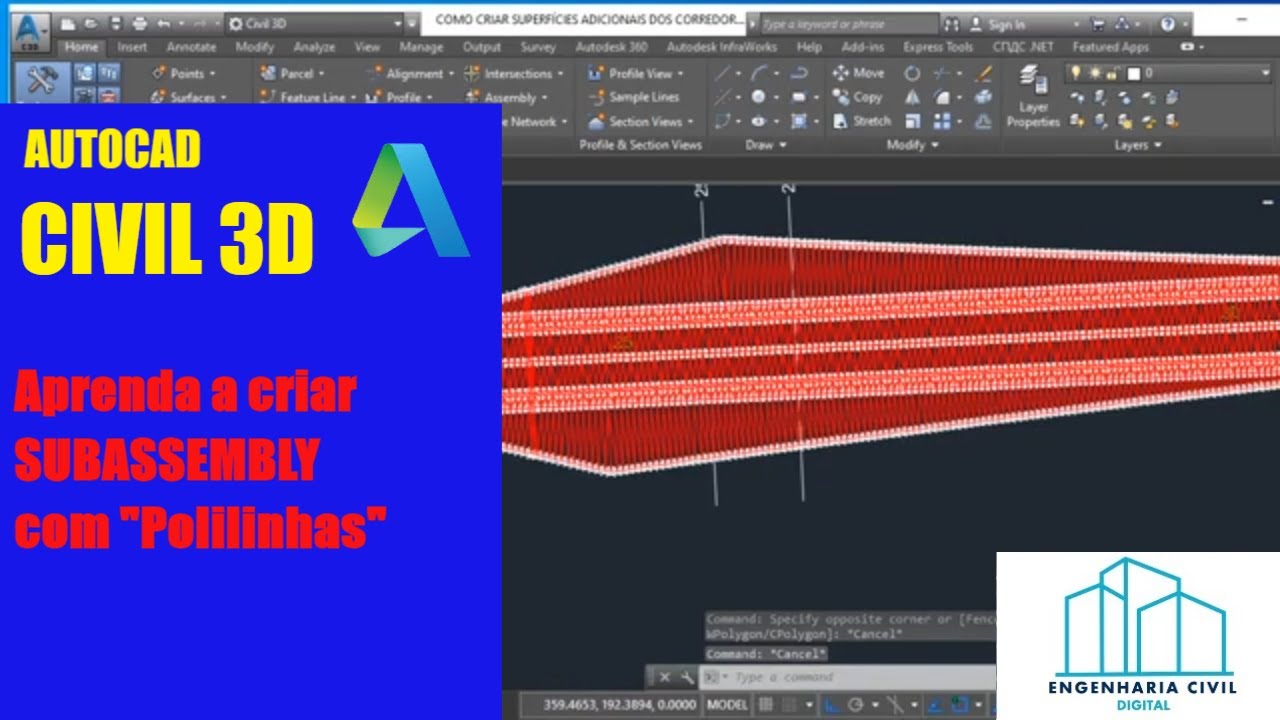 aprenda a CRIAR Subassembly a partir de POLILINE