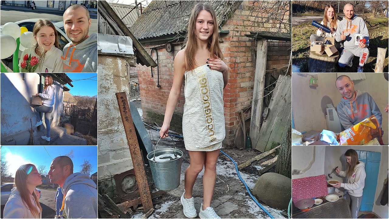 Подарки на День Влюблённых. Едем в Село. Баня