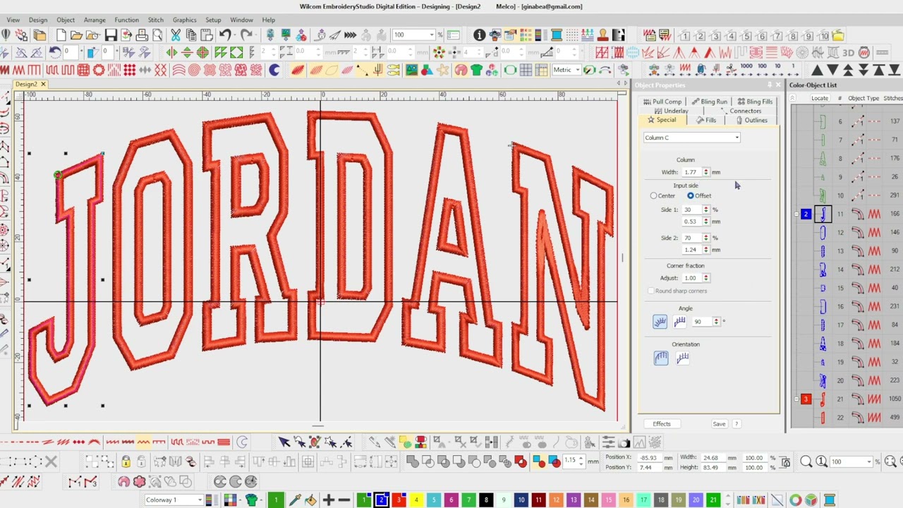 Wilcom College Applique Font