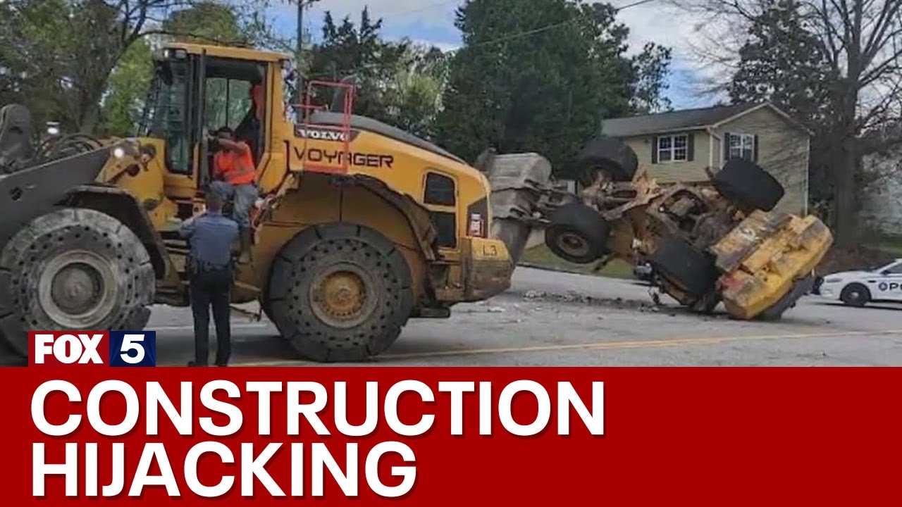 Man hijacks frontloader from work site | FOX 5 News