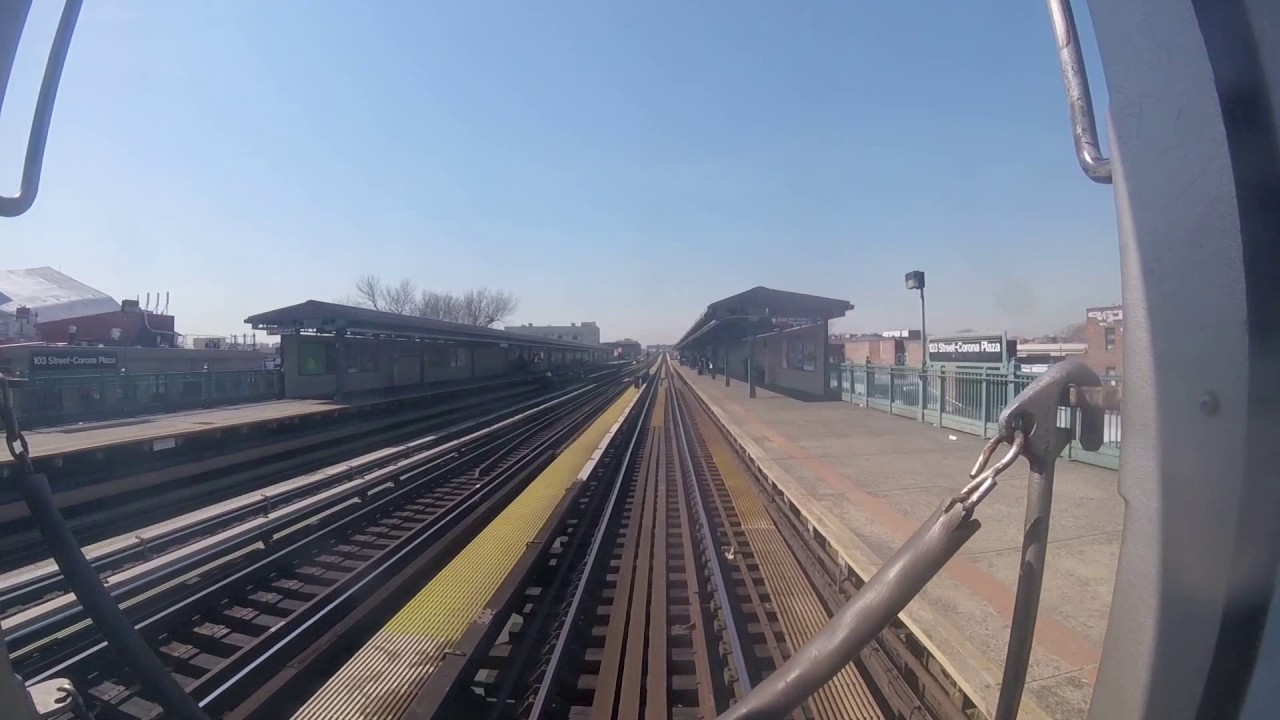 IRT Flushing Line: R62A (7) Local Train RFW from Main Street-Flushing to 34th Street-Hudson Yards