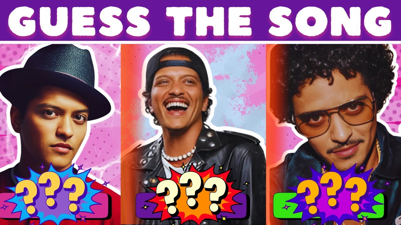 🎤 Guess the BRUNO MARS Song! | Fun Music Quiz Challenge 🎶✨
