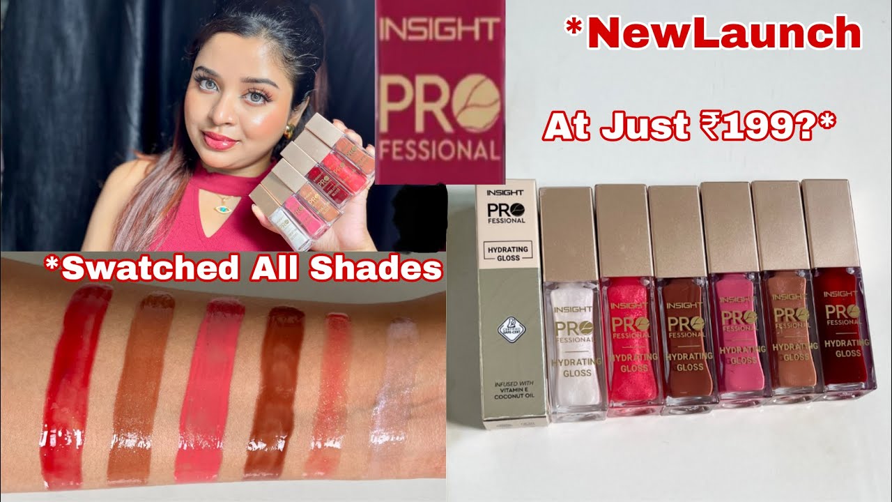 *NEW Insight Professional Hydrating Gloss All Shades Swatches & Honest Review || Watch Before Buying