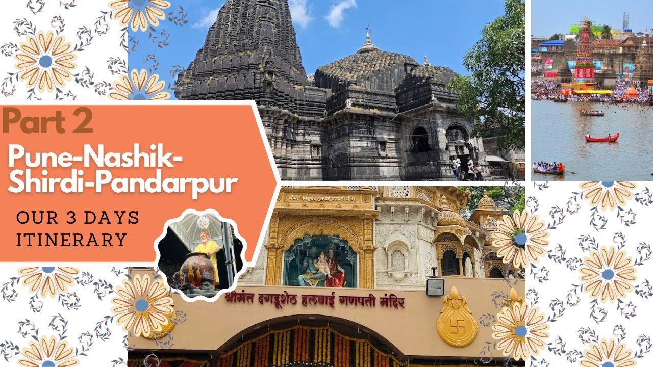 Part2Sudden Trip? No Problem!😉 Karnataka → Maharashtra | 3 Days Plan🗒️3 ದಿನಗಳಲ್ಲಿ 6 ಪವಿತ್ರ ಸ್ಥಳಗಳು!🪷