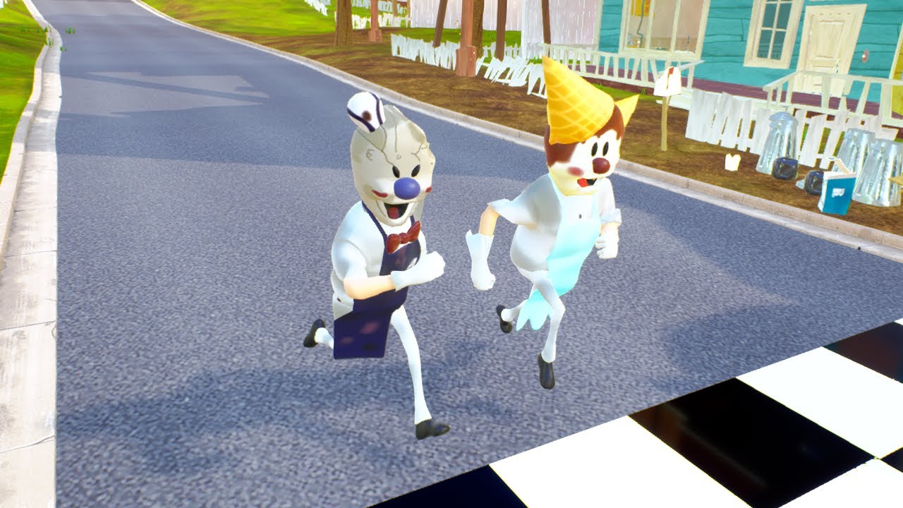ICE SCREAM VS ICE SCREAM BROTHER RACES   Hello Neighbor