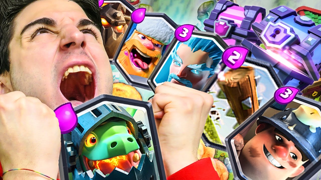 CLASH ROYALE - 5 LEGGENDARIE DI FILA E DRAGO INFERNALE!! EPIC CHEST OPENING