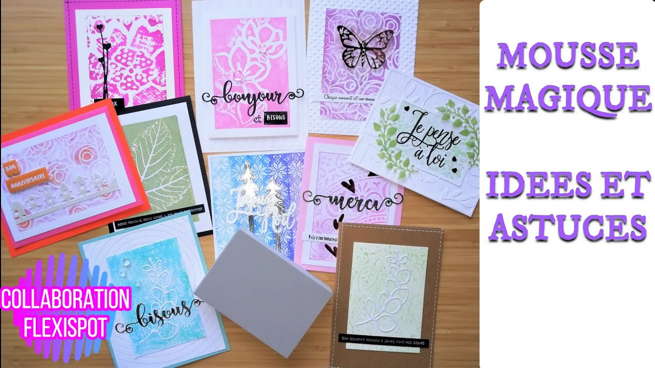 Stamping foam mousse magique comment l'utiliser (10 idées) Collaboration FLEXISPOT