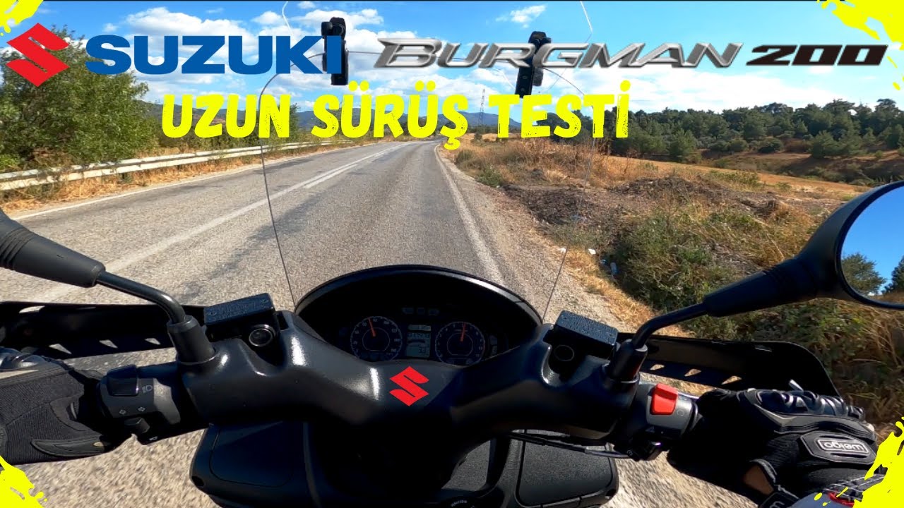 SUZUKİ BURGMAN 200 Uzun Yol Sürüş Hissiyatı nasıl? #suzukiburgman