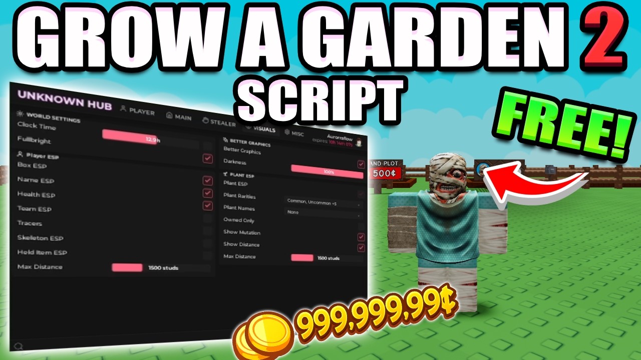 ЛУЧШИЙ скрипт / чит для Grow A Garden 2 &mdash; БЕСПЛАТНО, автокража, предсказатель семян, БЕСКОНЕЧНЫЕ ...
