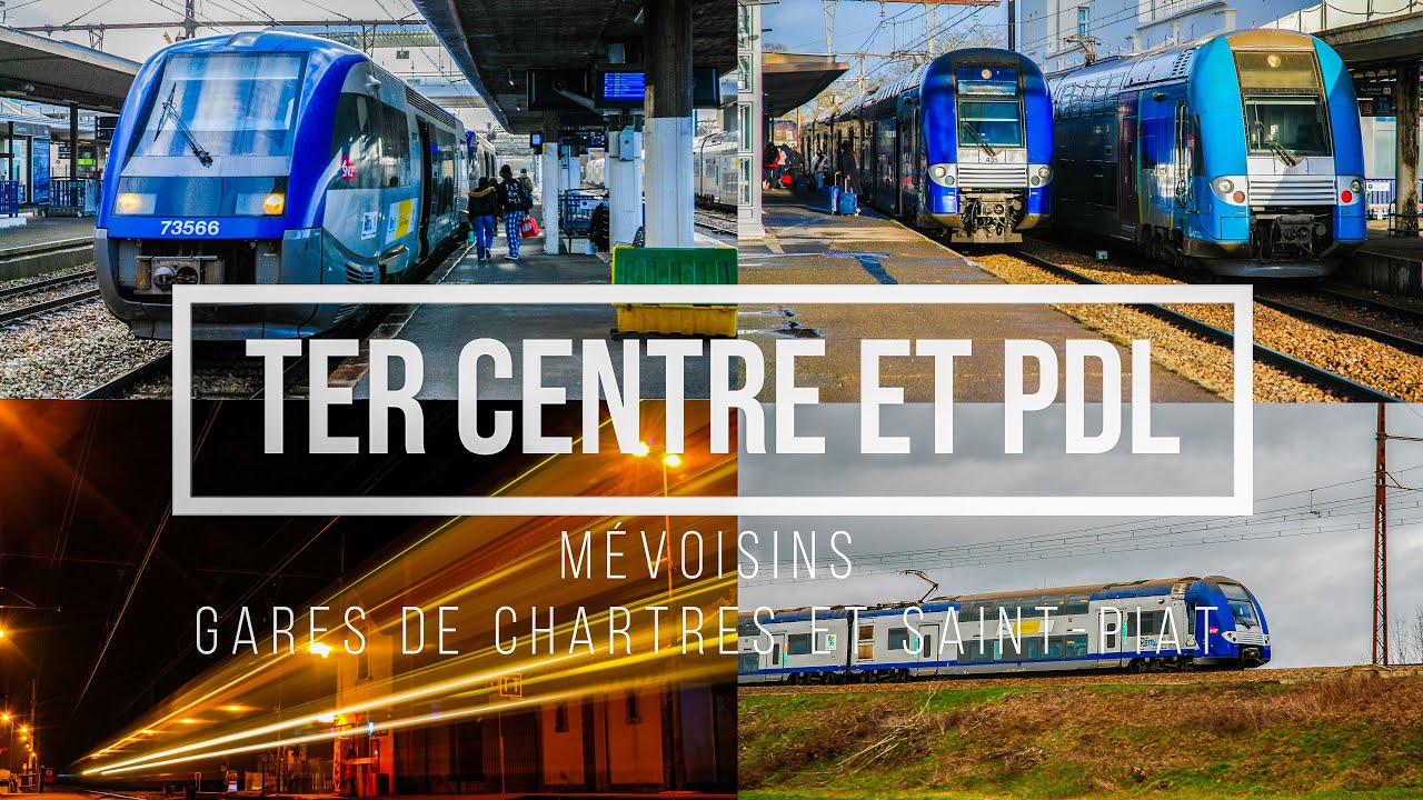 TER Centre-Val de Loire à Chartres, Mévoisins et St-Piat (TER2N, Régio 2N, Corail, A TER, AGC)