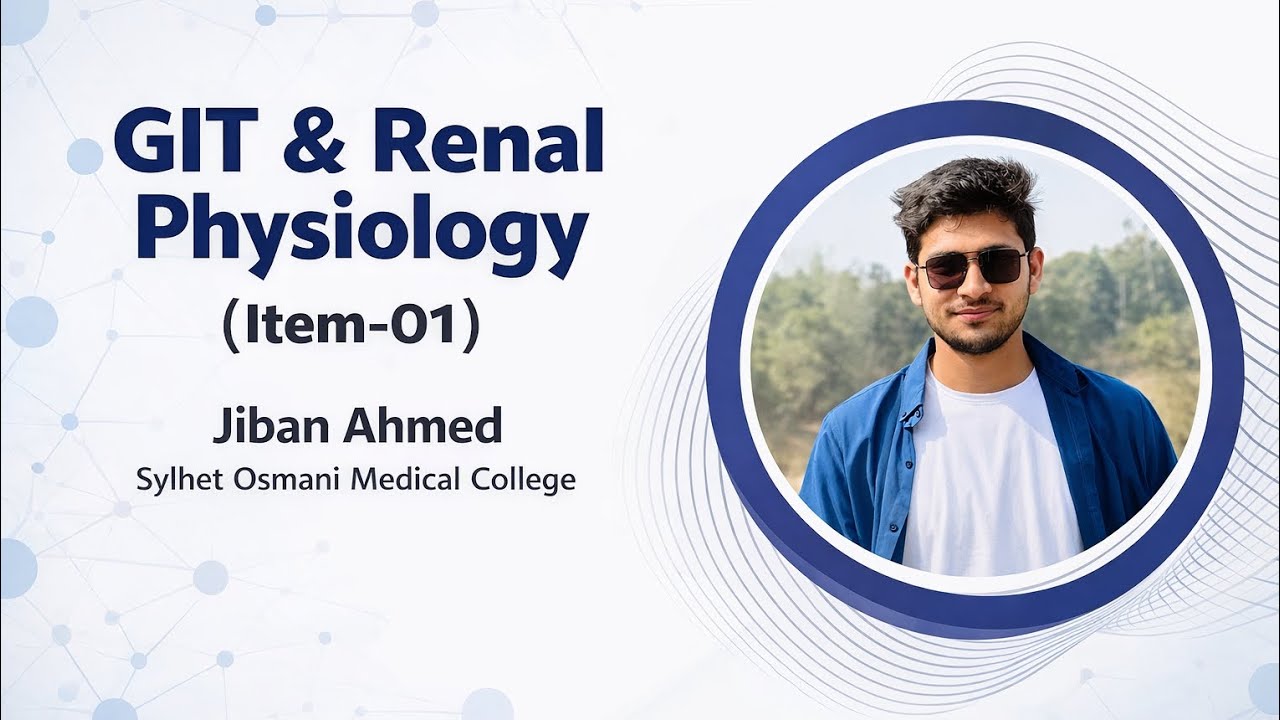 GIT & Renal Physilogy Card Bangla. Item-01