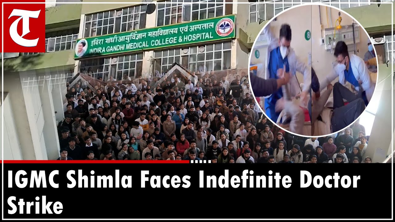 Shimla doctor's termination sparks indefinite strike, halting medical care in Himachal's IGMC
