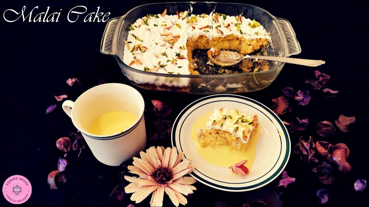 EGGLESS MALAI CAKE | MOUTH MELTING & IRRESISTIBLY YUMMY | Yummy beIks