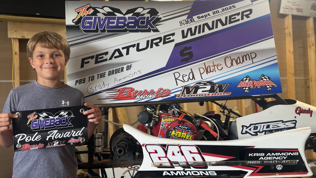 Big Win For Grady @Ashway Speedway The Give Back!