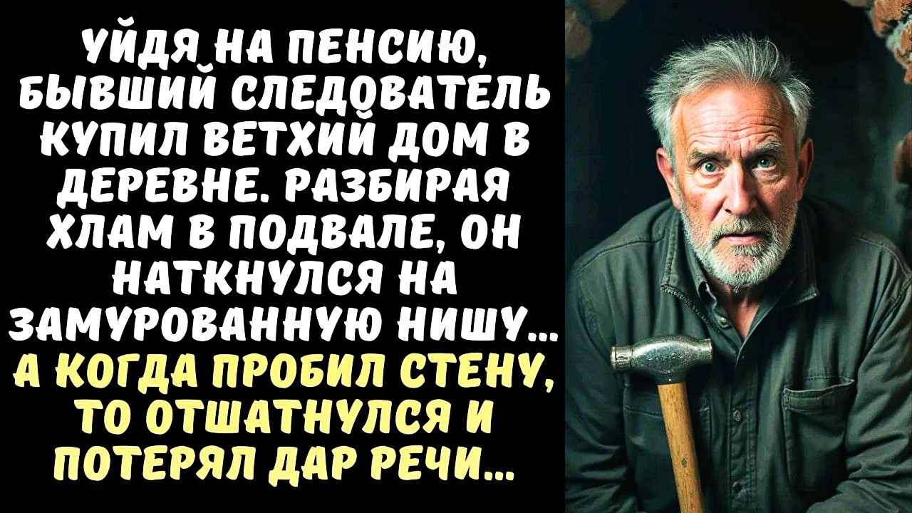 Бывший СЛЕДОВАТЕЛЬ купил заброшенный ДОМ, а начав разбирать подвал, ЗАМЕР от страшной находки…