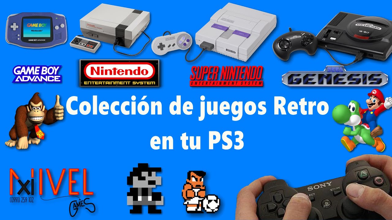 Juegos Retro en tu PS3. 4 en 1: NES - SNES - GENESIS - GAMEBOY ADVANCE