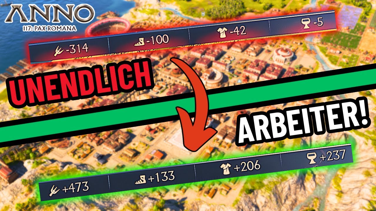 NIE wieder zu WENIG Arbeitskräfte in Anno 117 mit diesen Tipps!