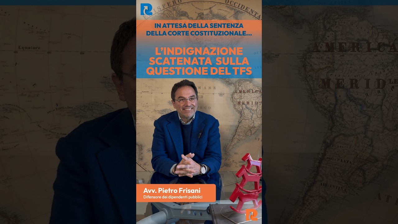 Il TFS è salario differito. Non un favore.