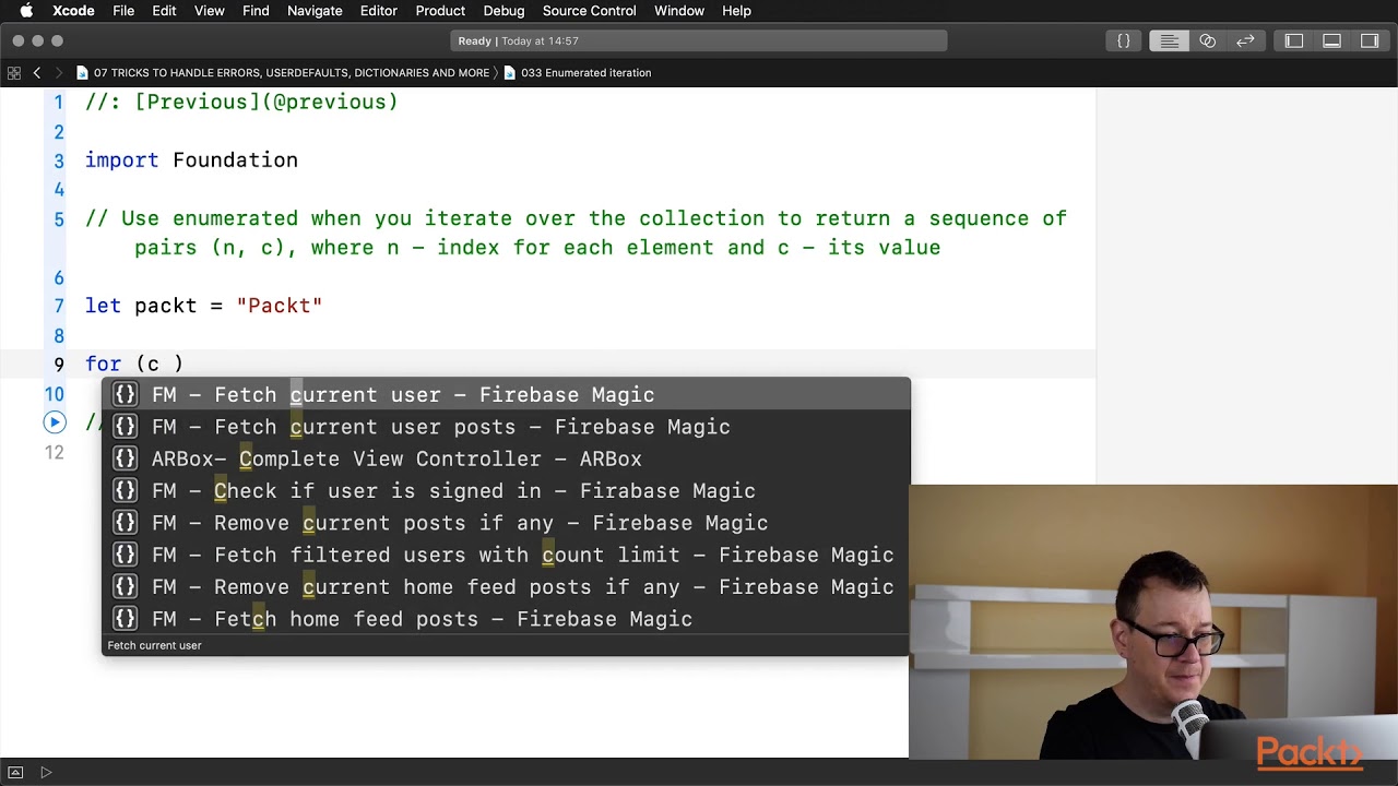 SWIFT 4.2: Tips, Tricks, and Techniques:  Enumerated Iteration  | packtpub.com