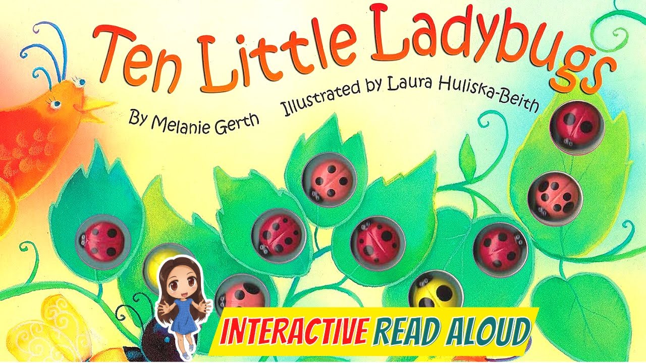 Ten Little Ladybugs Read Aloud Book | Learning Videos for Toddlers and Preschool Kids