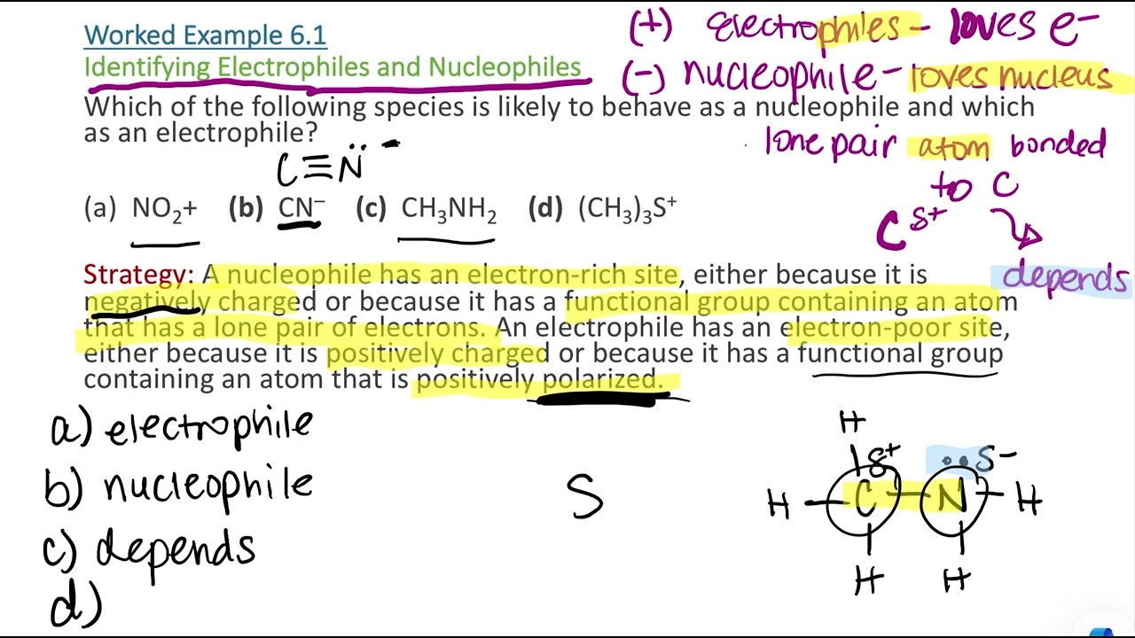 Practice Problems | Identifying Nucleophiles amd Electrophiles + How to Use Curved Arrows
