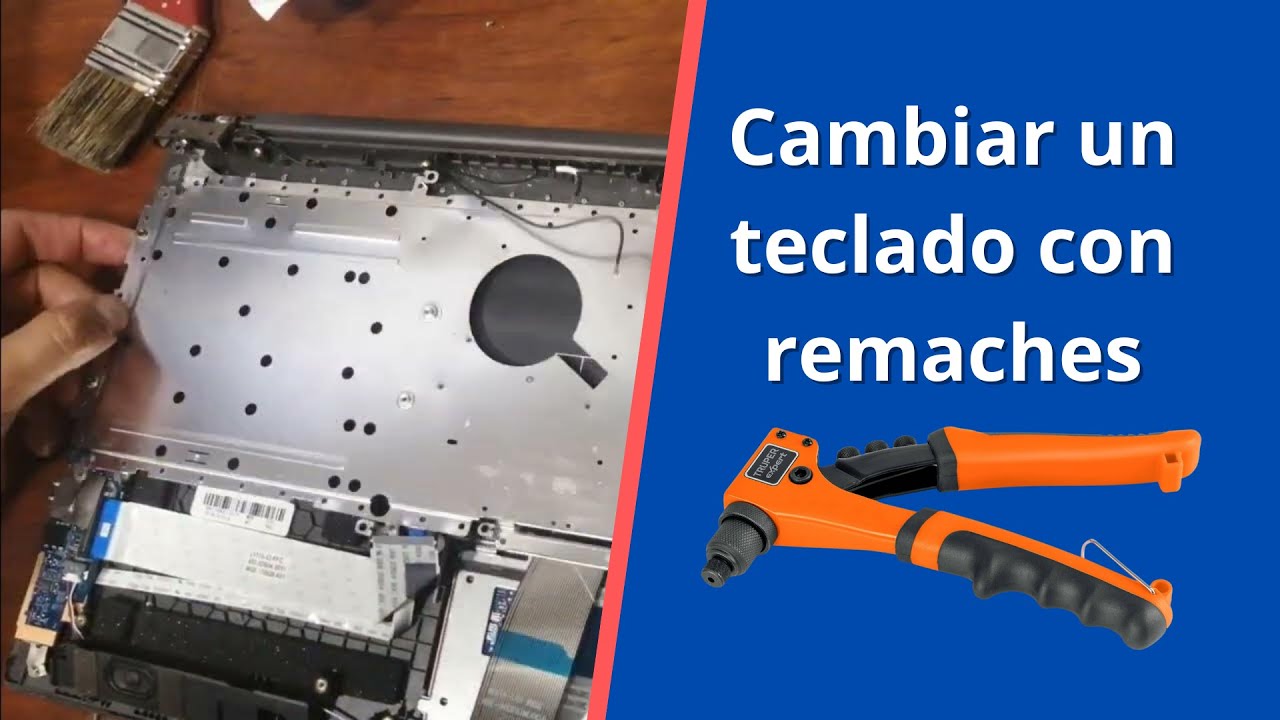 Cambiar un teclado con remaches plásticos