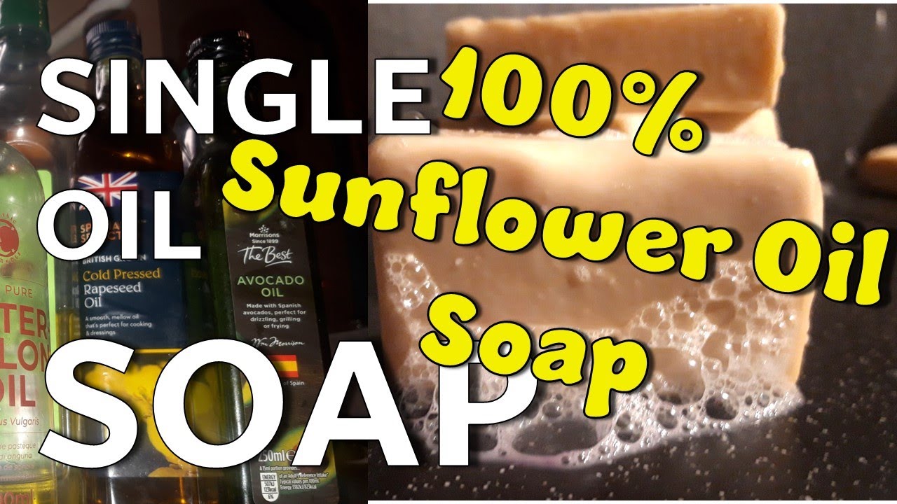 100% Sunflower Oil Soap - Soap Making - Single Oil Soaps Series
