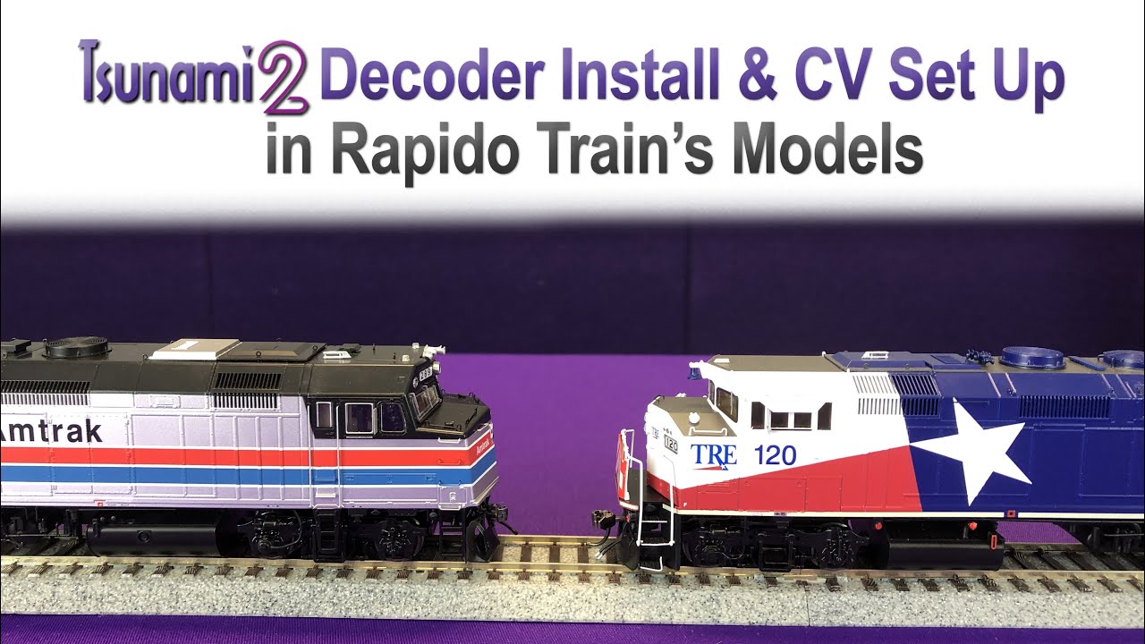 Tsunami2, TSU-21PNEM8 Installs into Rapido Train's Models
