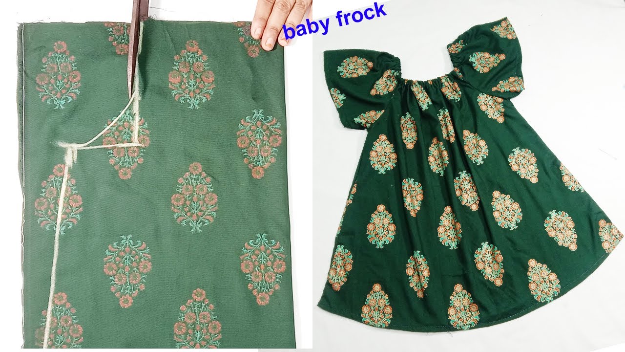 Frock Cutting and Stitching Very Easy\ box plated frock\frill baby frock