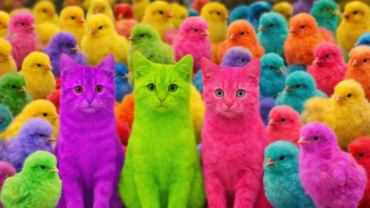 Tangkap Ayam Lucu, ayam warna warni, ayam rainbow, kelinci lucu, bebek lucu, ikan koi, Hewan Lucu