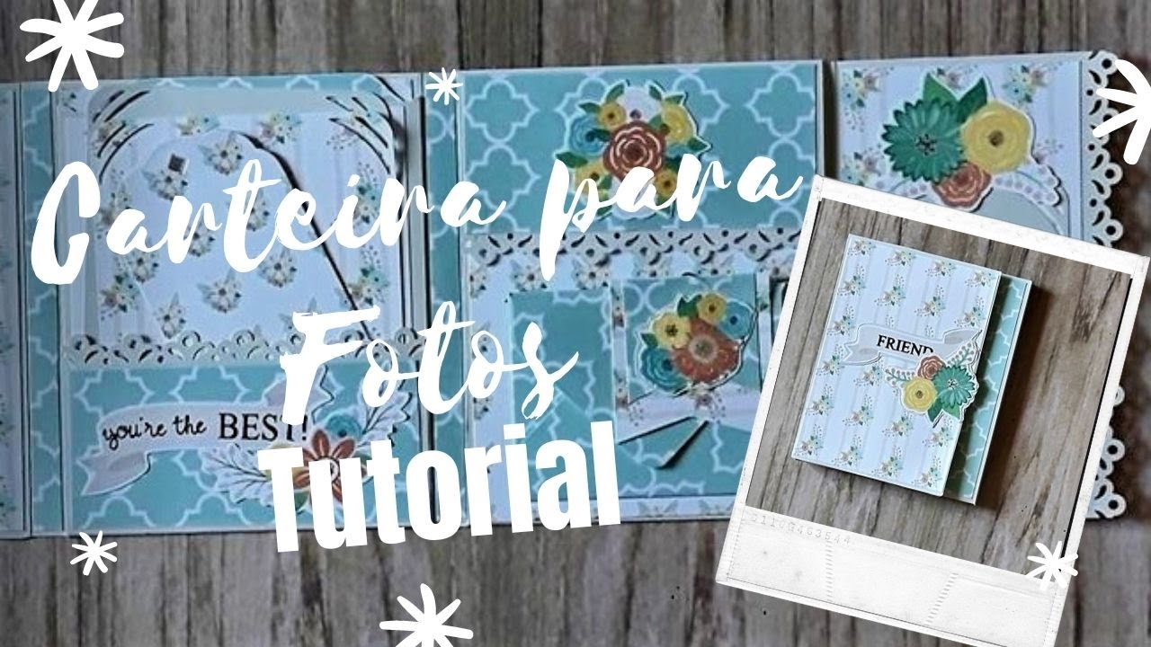Mini Álbum Com Uma Folha de Scrap | One Sheet Mini Album | Quick and Easy Scrapbooking Tutorial