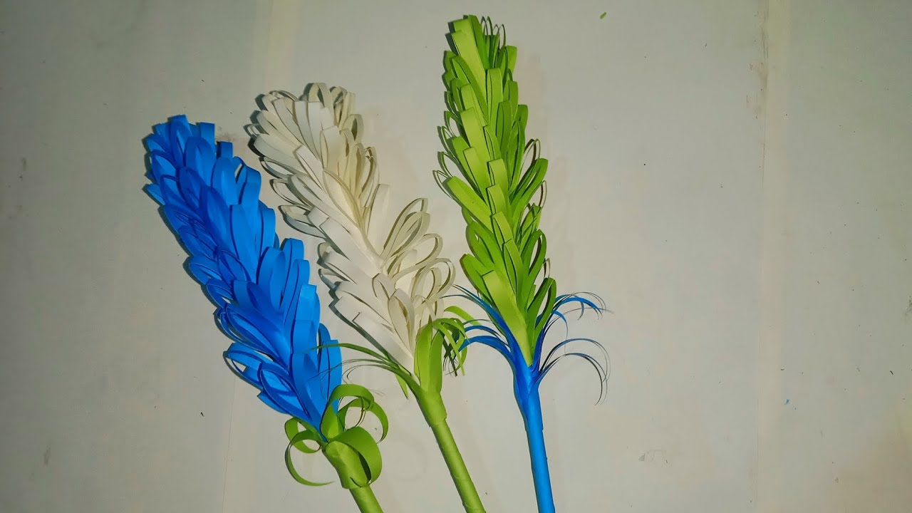 Beautiful DIY Paper Lavender Flower | খুব সহজে ঘর সাজানোর জন্য কাগজের ফুল তৈরি