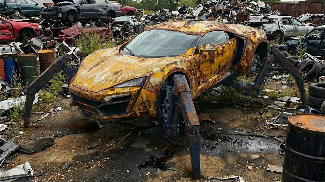 Abandoned Lykan HyperSport Rebuilt With Robotic Spider Legs | ASMR Full Restoration.