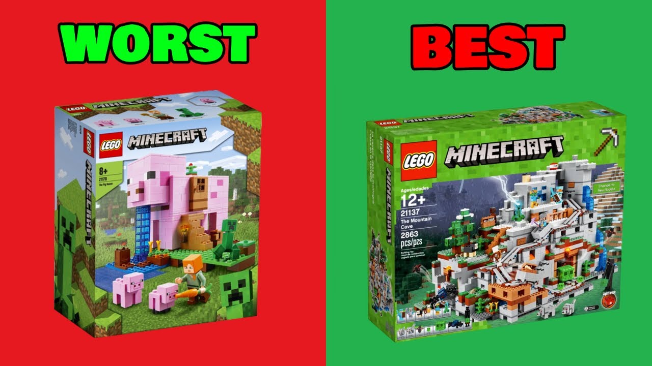 ТОП-10 ЛУЧШИХ И ХУДШИХ наборов и минифигурок Lego Minecraft!