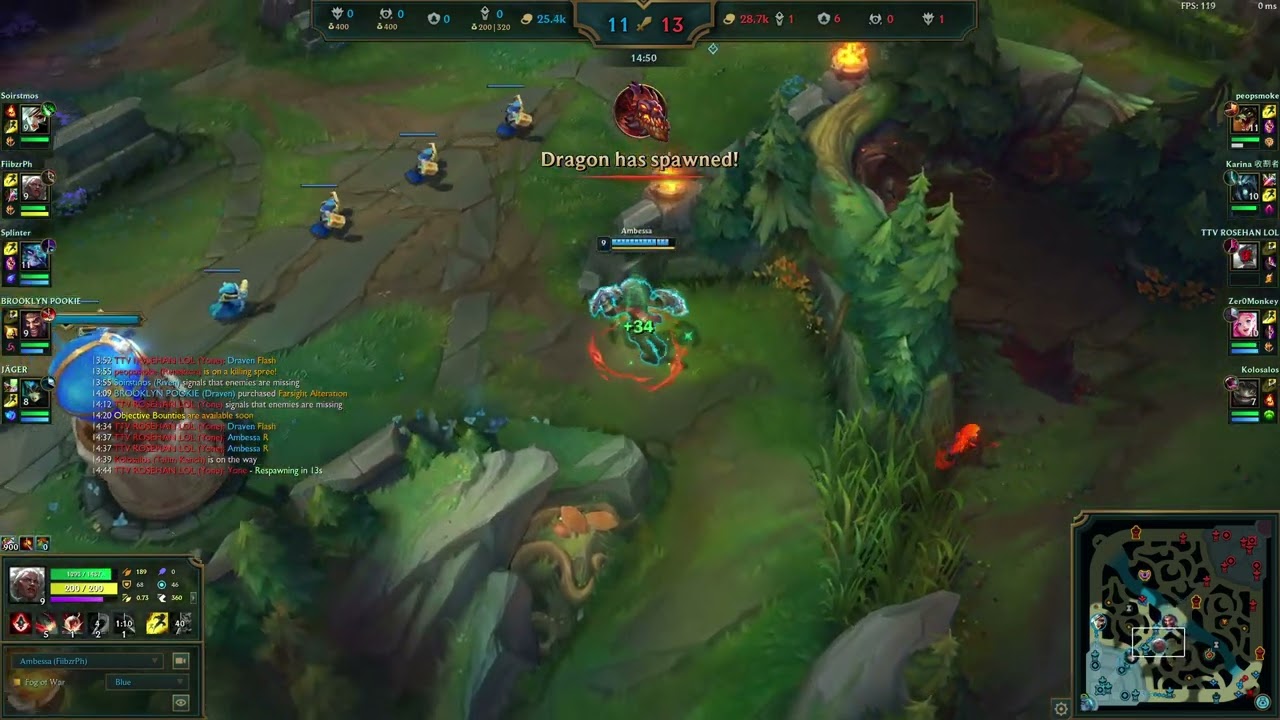 Ambessa (Jungle) vs Karthus - 10/8/13 Master Ranked Match - League of Legends 14.22