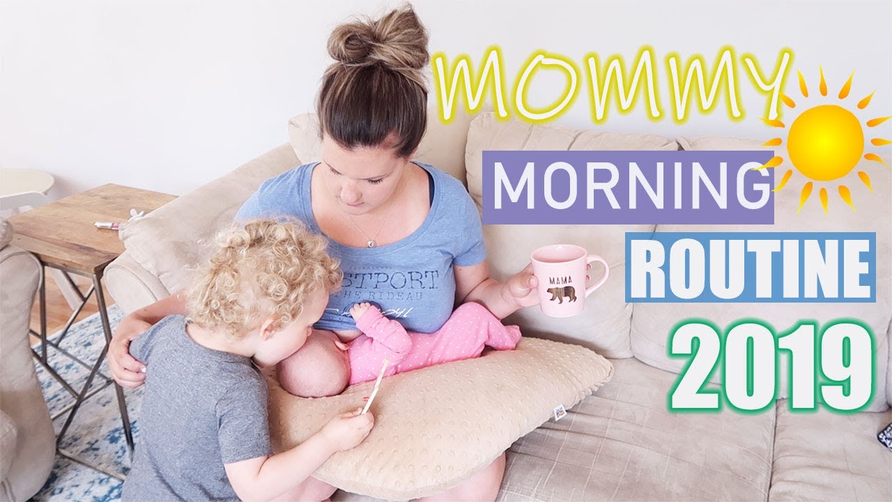 MOMMY MORNING ROUTINE WITH NEWBORN AND TODDLER| MORNING ROUTINE 2 KIDS UNDER 2