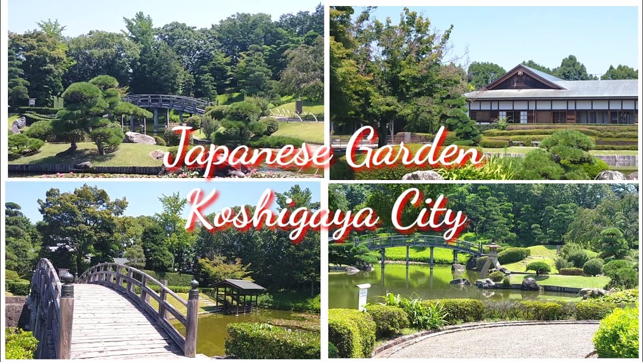Japan Walking Tour -  Beautiful Japanese Garden in Koshigaya City | Koshigaya City Hanataen Garden