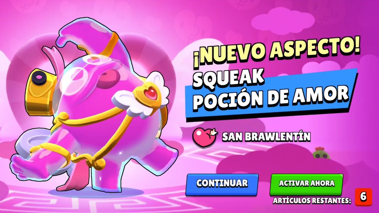 Me toca skin de Squeak 😎 Partidas diarias en Brawl Stars (San Valentín) 