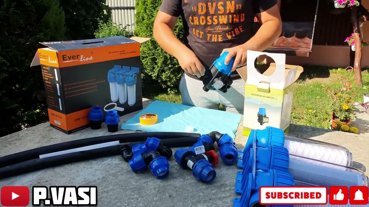 MONTARE PRESOSTAT ELECTRONIC + FILTRUL LA POMPĂ SUBMERSIBILĂ