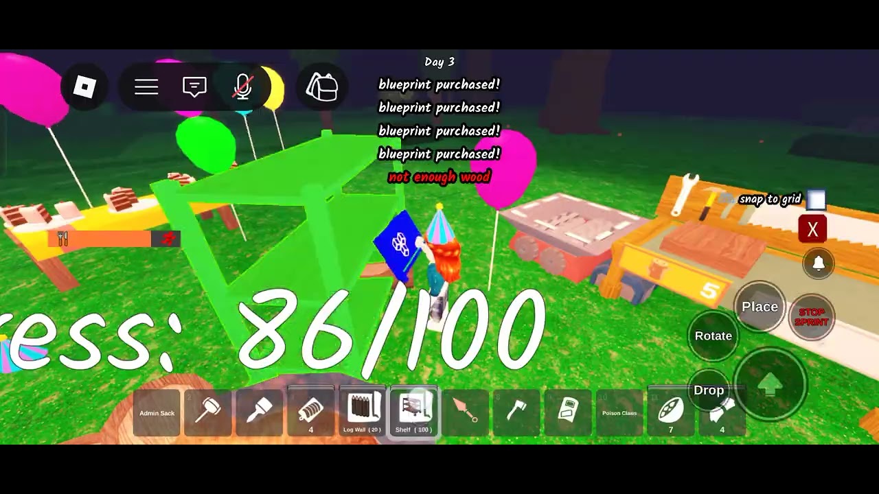 99 night in the forest párty update 