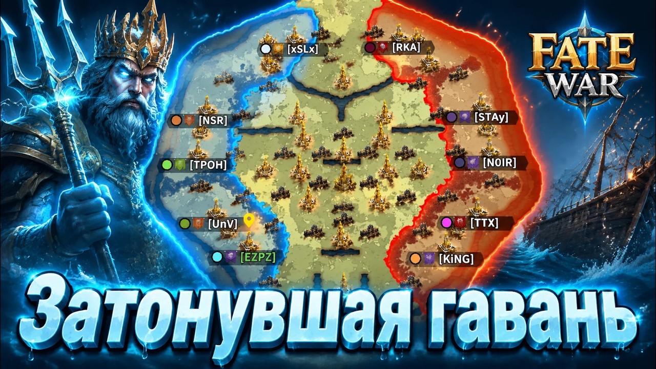 🐙 ЧТО СКРЫВАЕТ ЗАВЕСА? Затонувшая гавань! FATE WAR