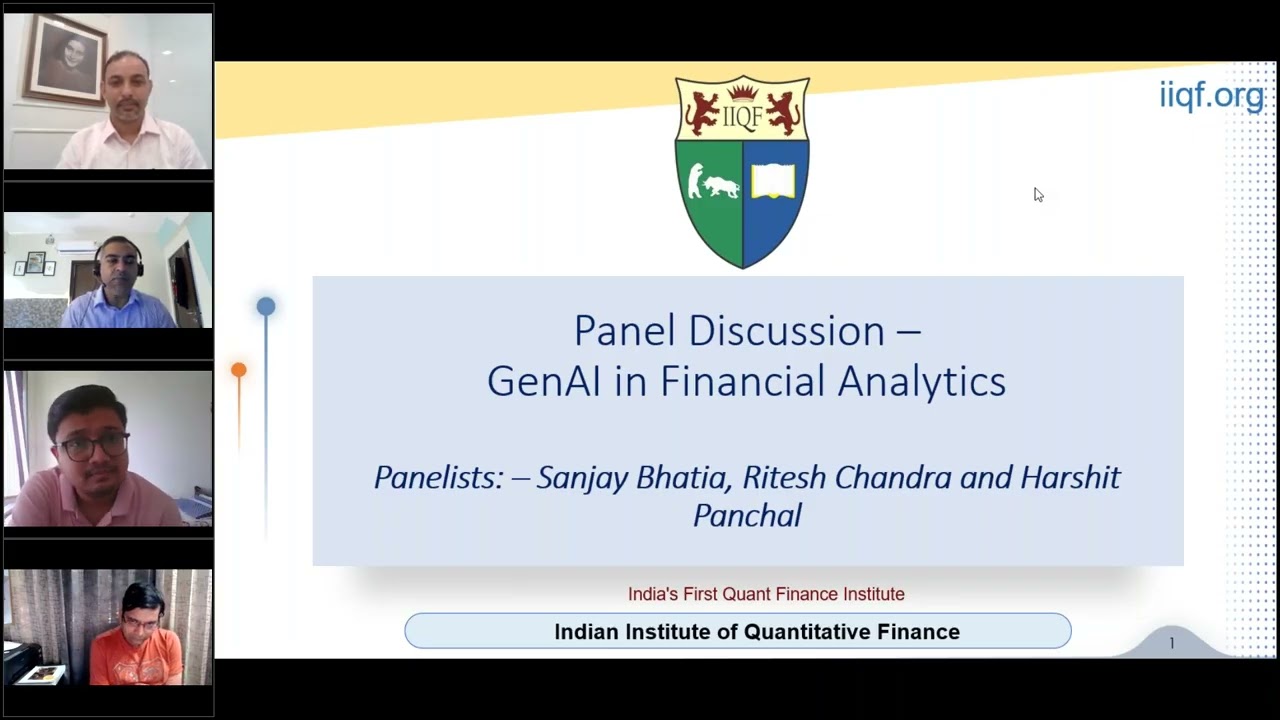 Panel Discussion in Gen AI in Finance