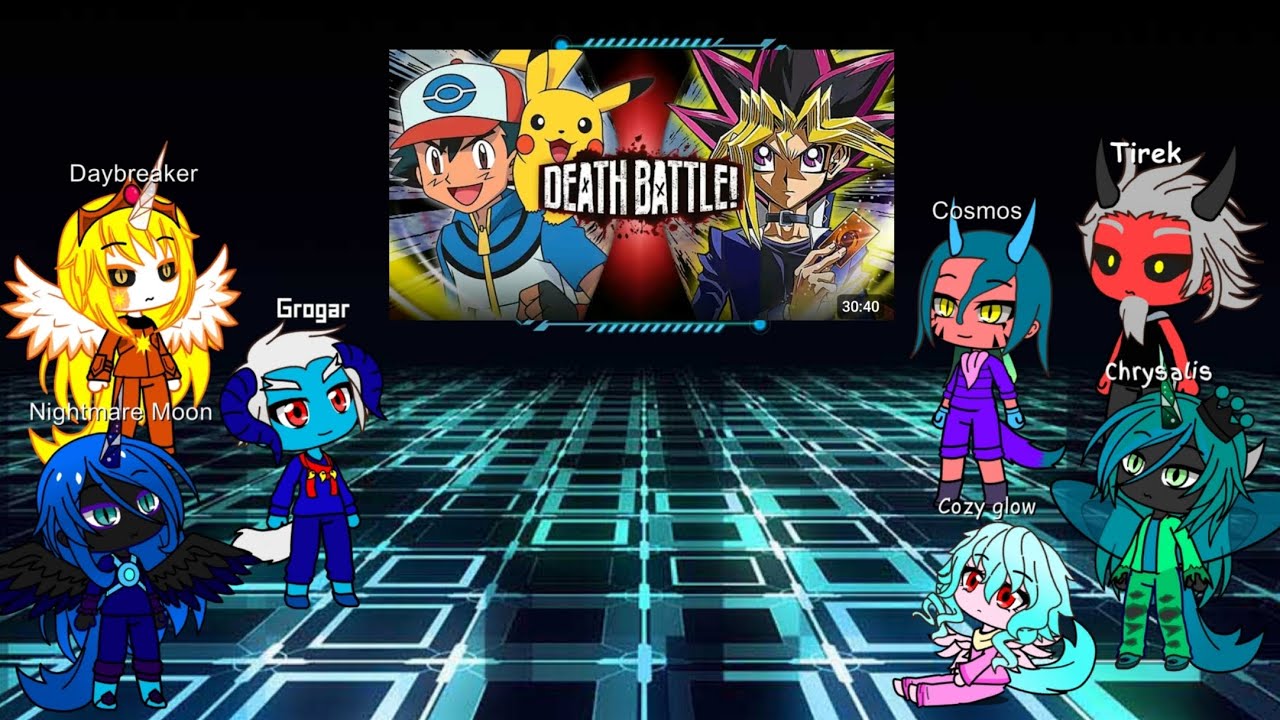 Mlp villains react to Ash vs Yugi (Death Battle)