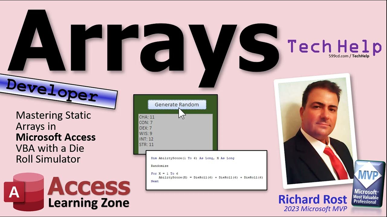 Mastering Static Arrays in Microsoft Access VBA with a Dice Roll Simulator