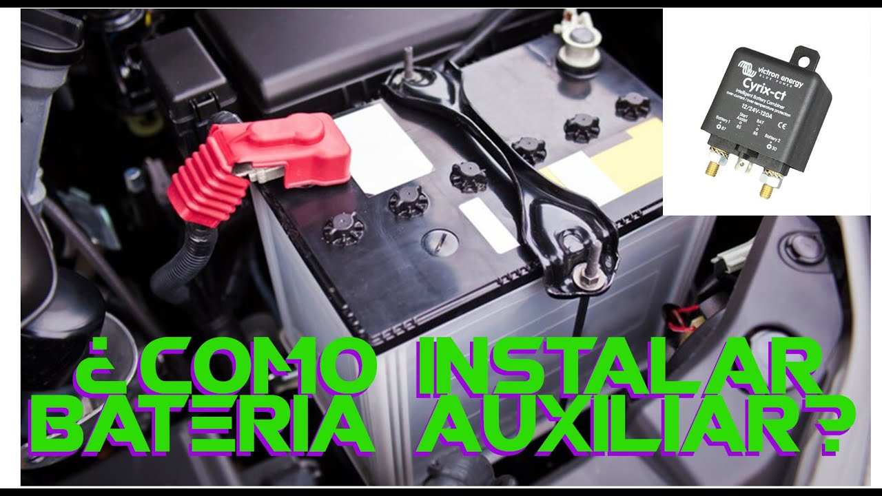 Como instalar segunda bateria al auto.