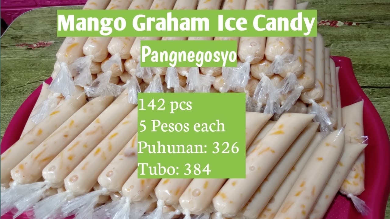 Mango Graham Ice Candy ll Pangnegosyo recipe ll Malaki ang tubo with costing