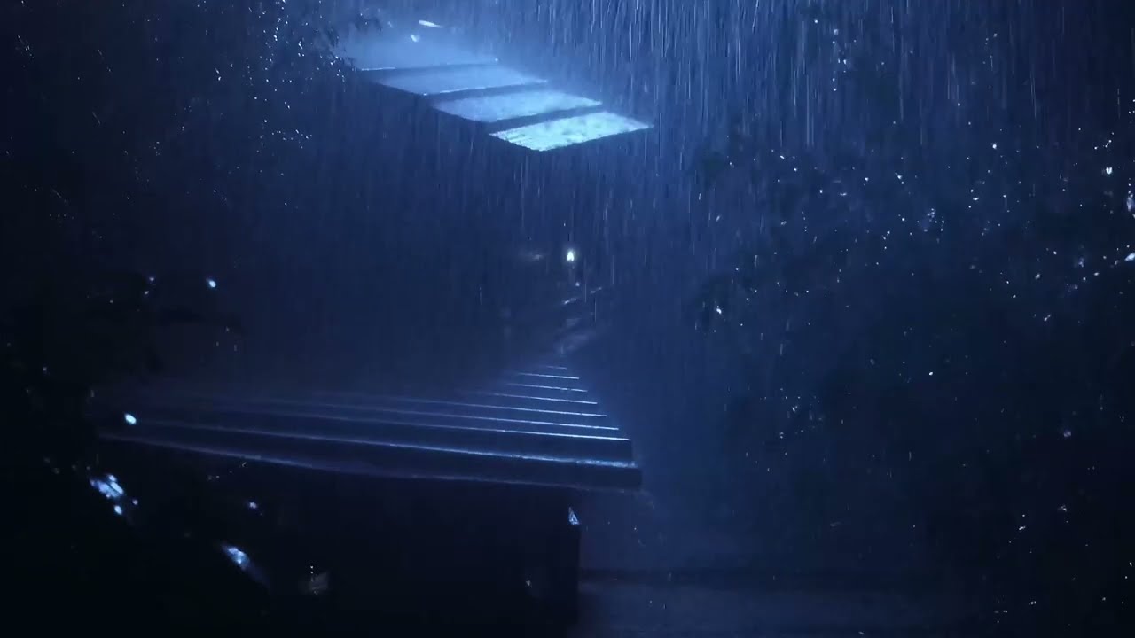 Val Snel In Slaap Met Het Geluid Van Vallende Regen In De Nacht | ASMR Witte Ruis
