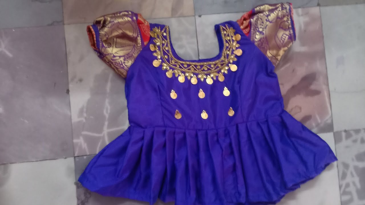 3 years baby blouse cutting stitching for beginners