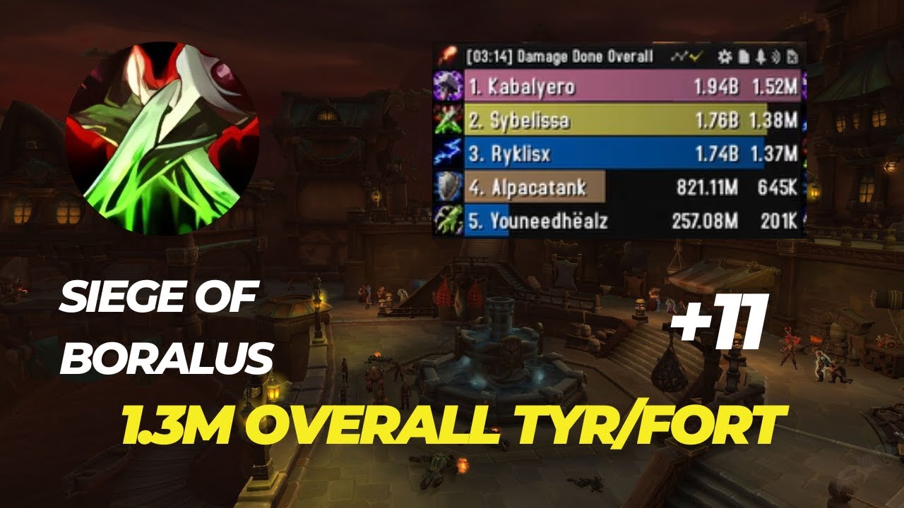 +11 Siege of Boralus Assassination rogue POV 1.3M overall TWW 11.0.2 seaon 1
